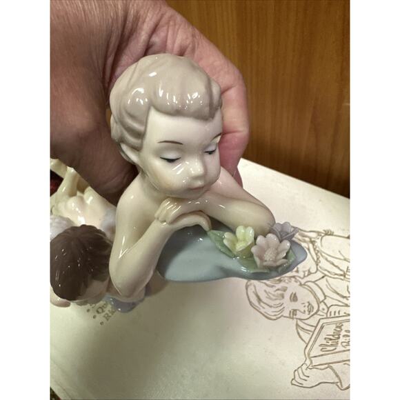 2003 Grandeur Noel 2 Pc. Porcelain Angels - Picture 4 of 6